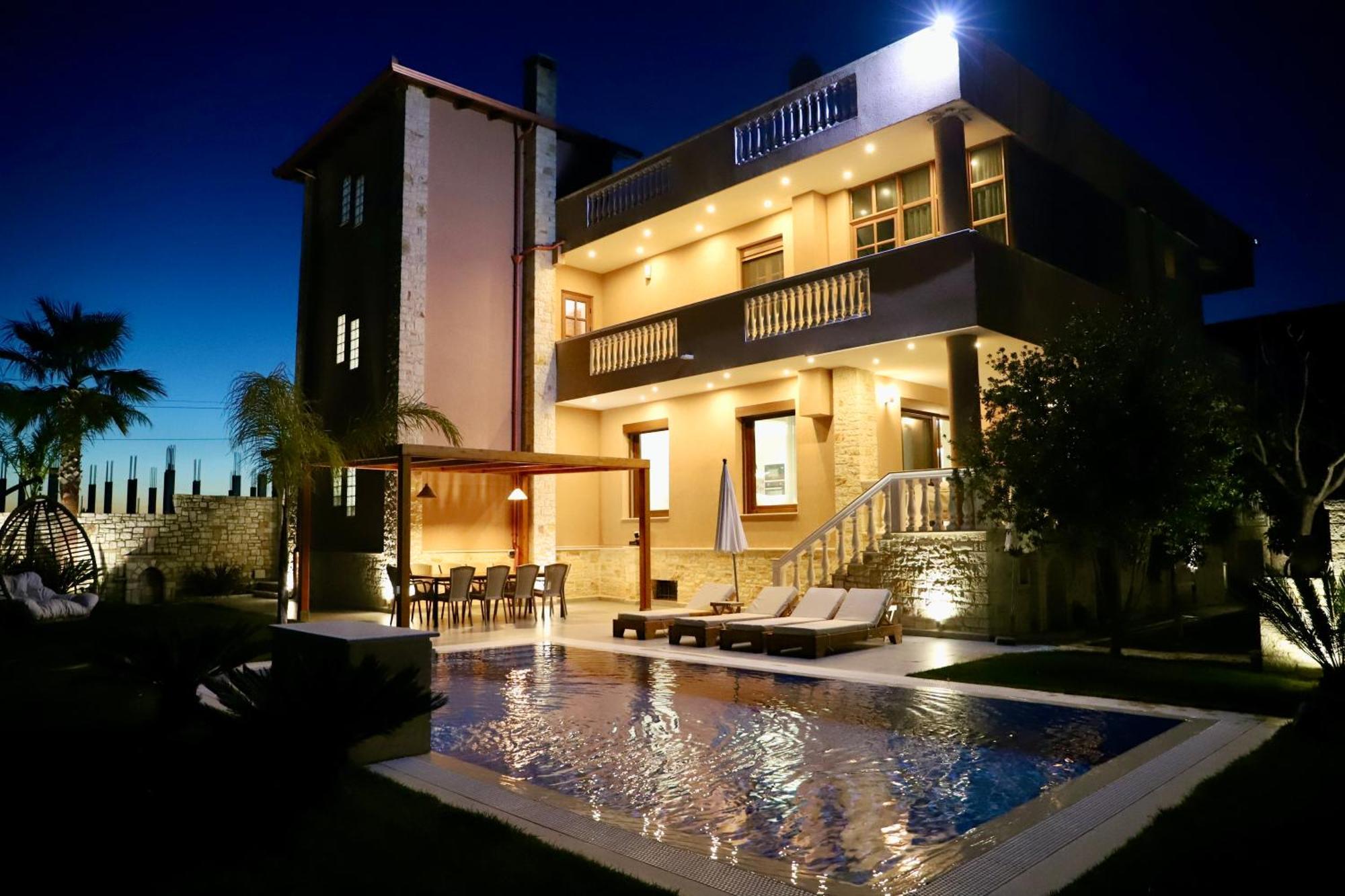 Green Villa With Private Pool Durres Bagian luar foto
